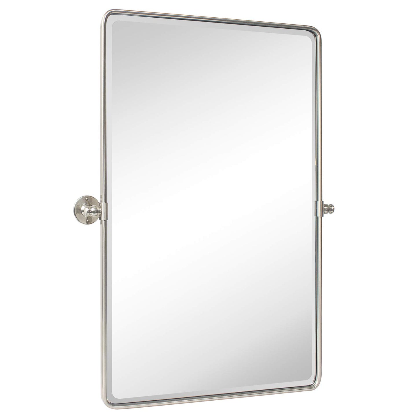Farmhouse UP-tilting Mirror - Metal Framed Pivot Rectangle Bathroom Mirror