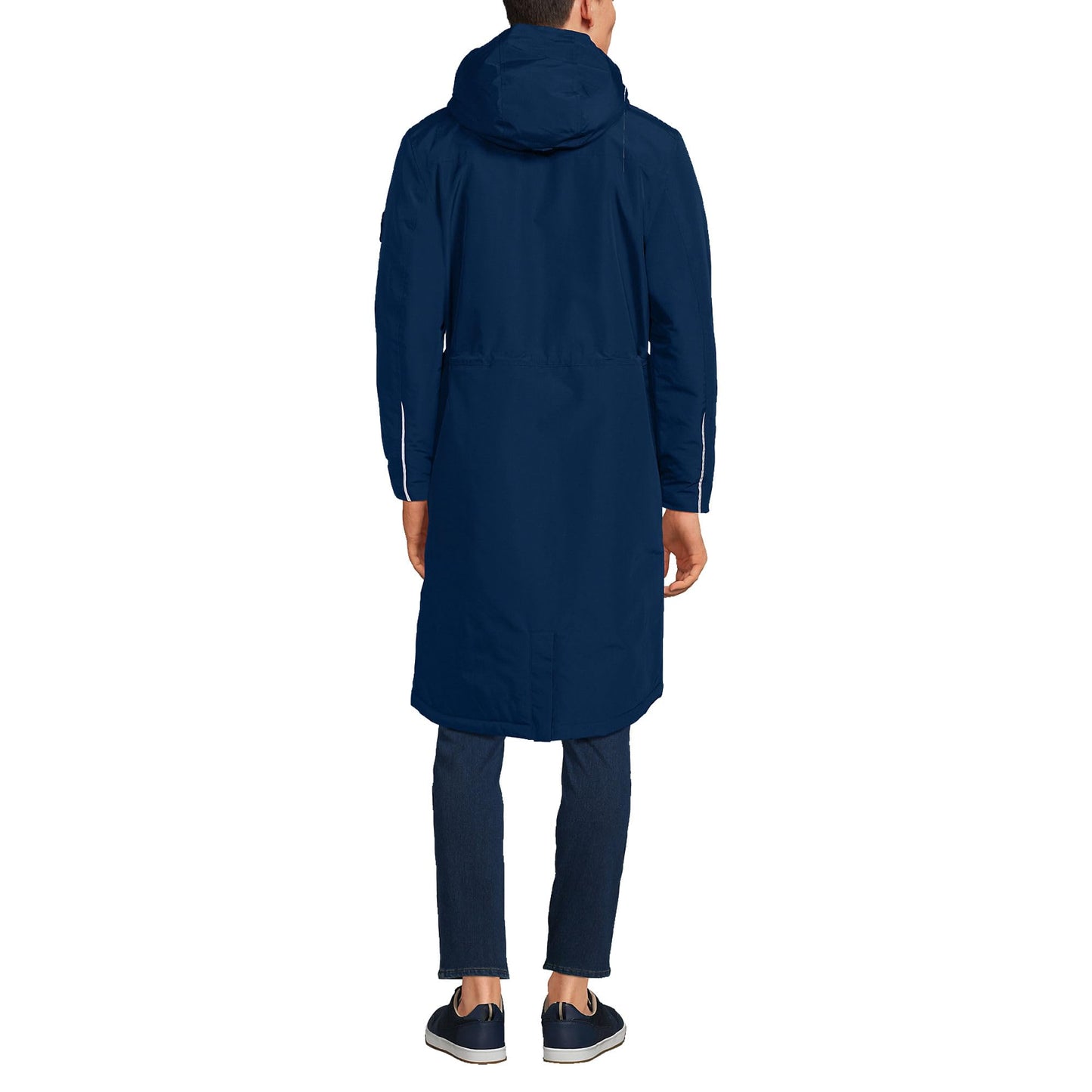 Lands' End Mens Squall Stadium Coat Deep Sea Navy Tall XX-Large