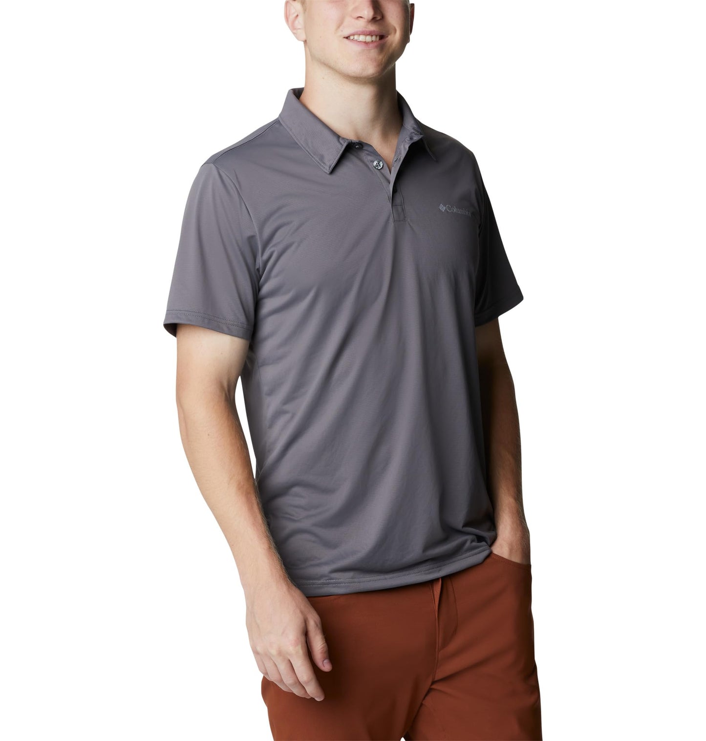 Columbia Men's Hike Polo, City Grey, X-Large Tall