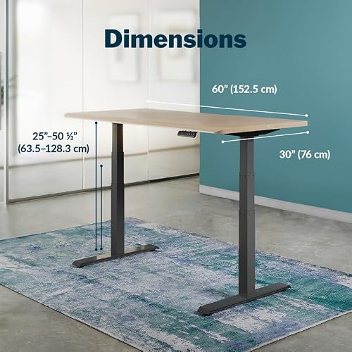 Light Wood Top / Slate Legs