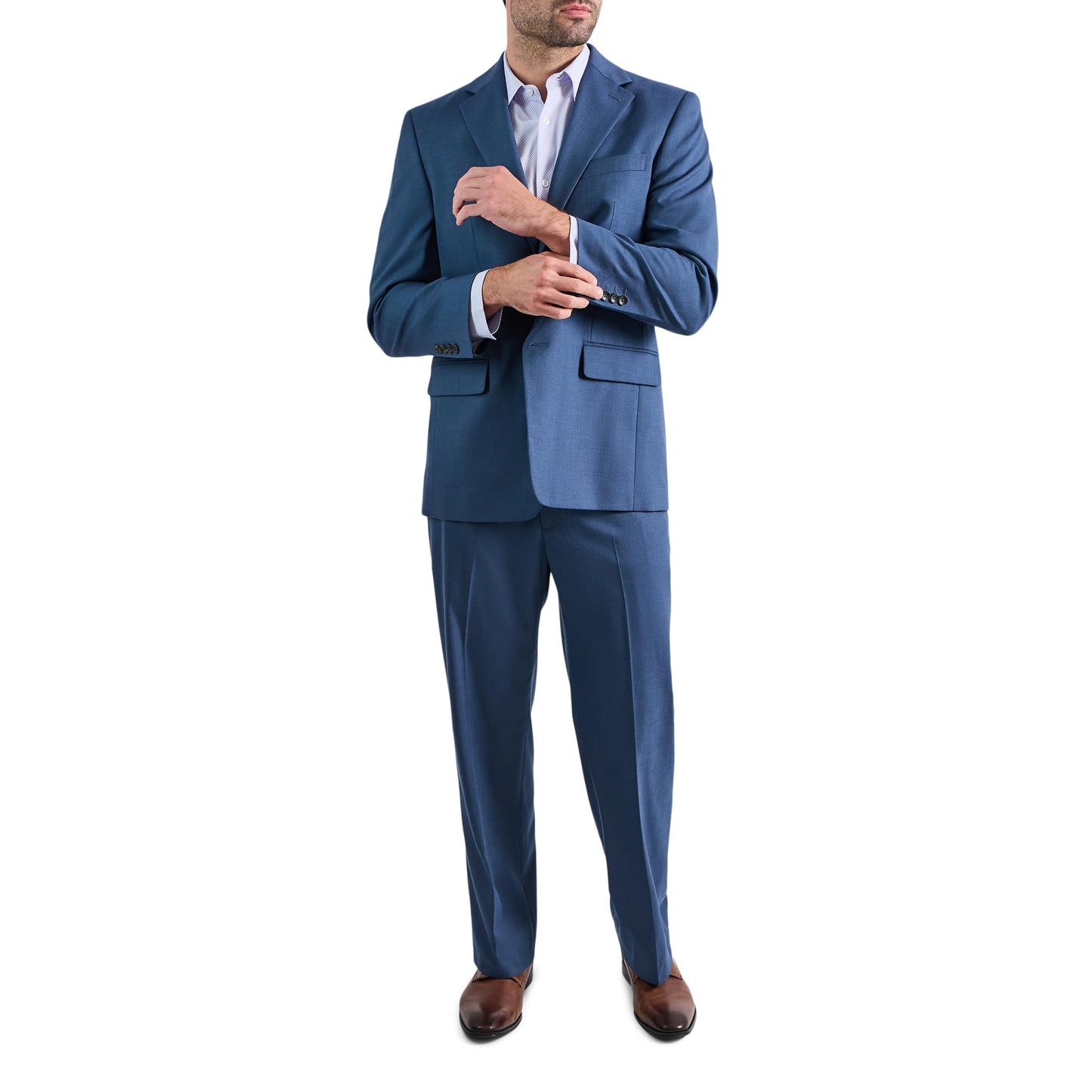 Haggar J.M Men's Premium Stretch Classic Fit Suit Separate Jacket Chambray