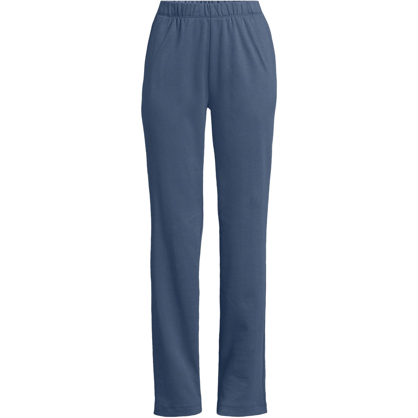 Lands' End Women s Sport Knit Pants Nightfall Blue Tall Large
