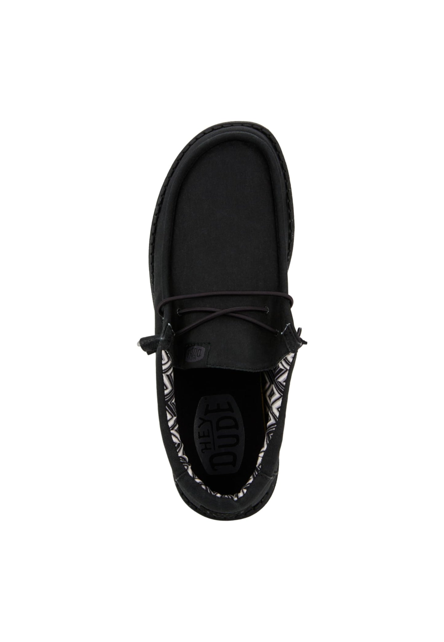 HEYDUDE Men's Wally Stretch Canvas Black/Black Size 15 | Men's Shoes | Men Slip-on Loafers | Comfortable & Light-Weight