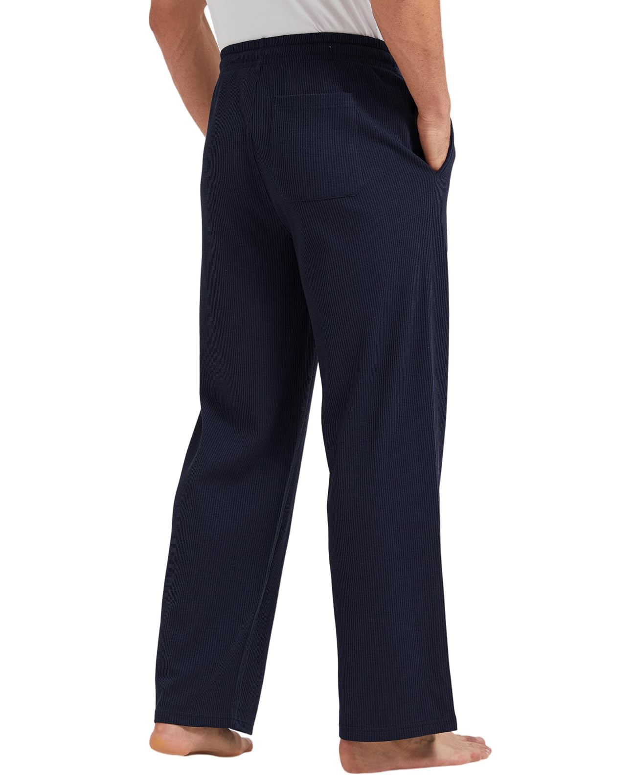 TTZ 34/36 Inseam Mens Tall Pajama Pants Waffle Pj Lounge Sleep Pants for Tall Men-MT
