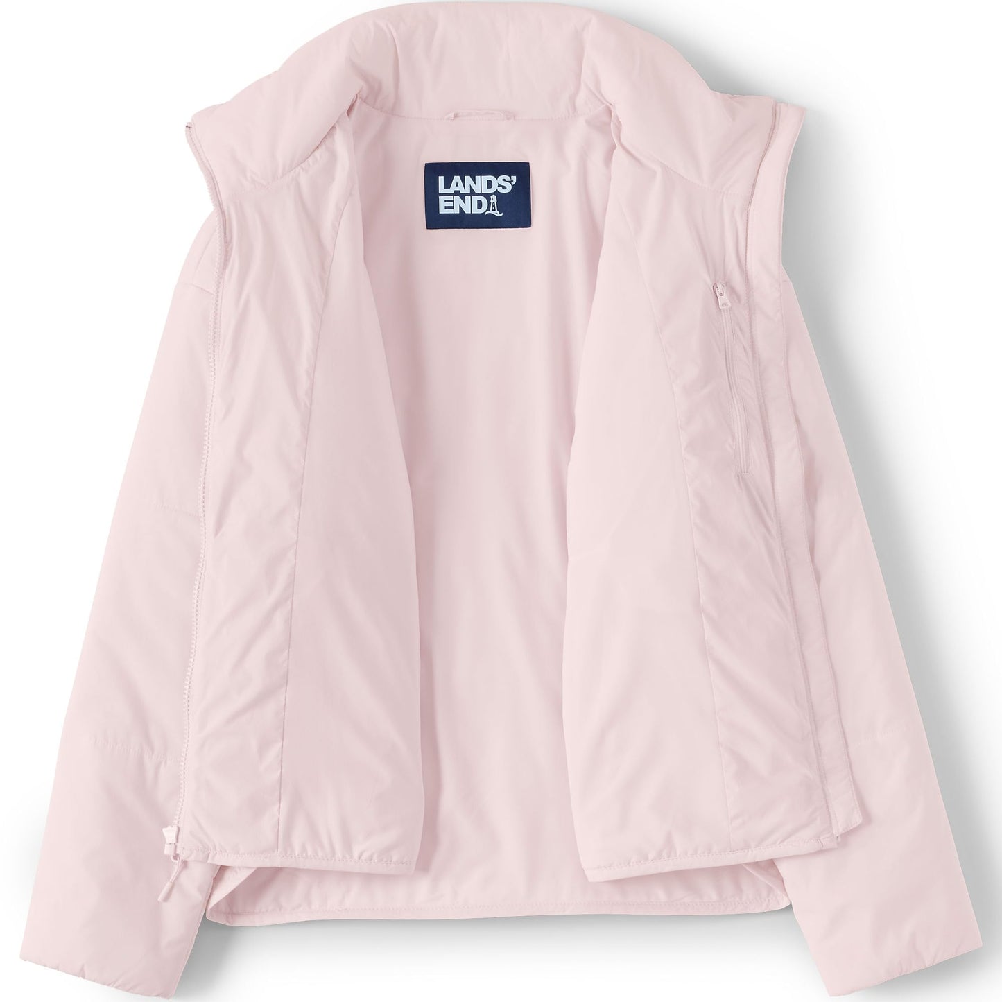 Lands' End Women's Tall WanderFree Insulated Jacket Small Pearl