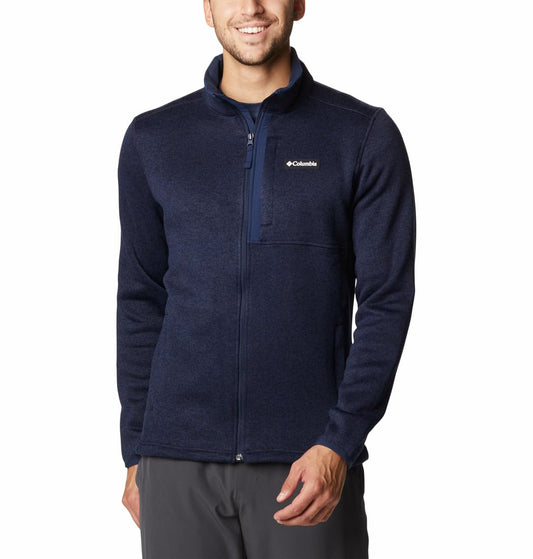 Columbia Men's Sweater Weather Full Zip, Collegiate Navy Heather, 5X Tall