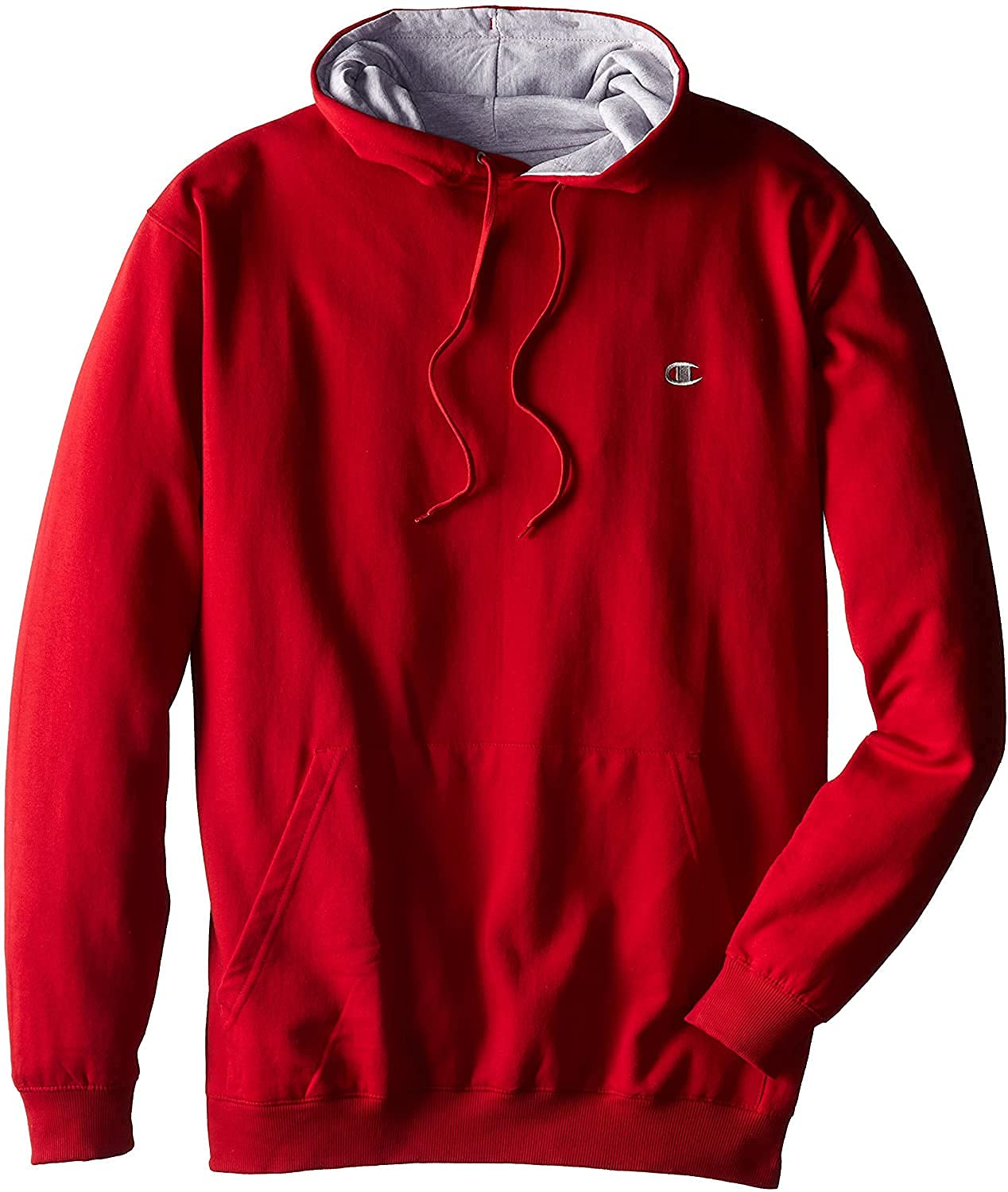 Champion Big and Tall Hoodies for Men - Fleece Pullover Sweatshirt Mens Hoodie Red