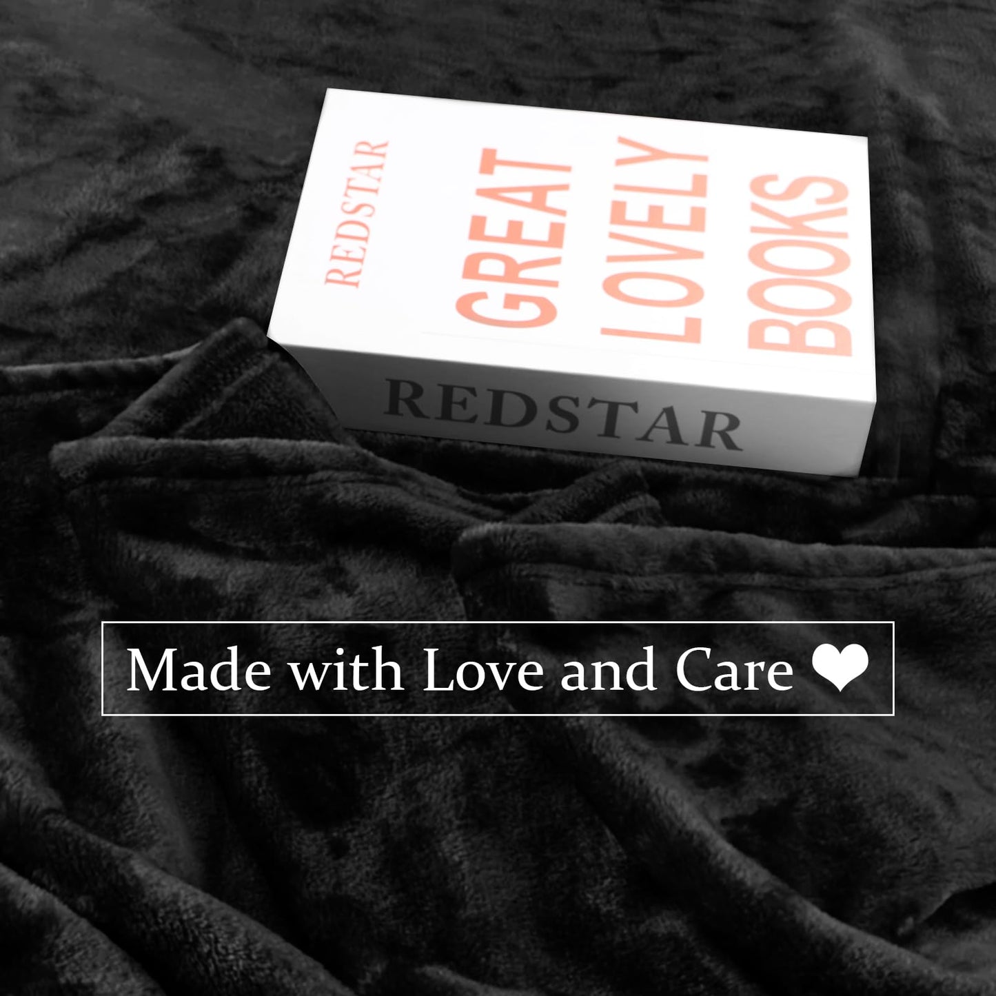 Edenleaf Big Oversized Soft Blanket, Giant Fleece Companion 120x120, California King Warm Blanket for Whole Family, Bed, Sofa, Couch, Travel, Camping 120x120 Black