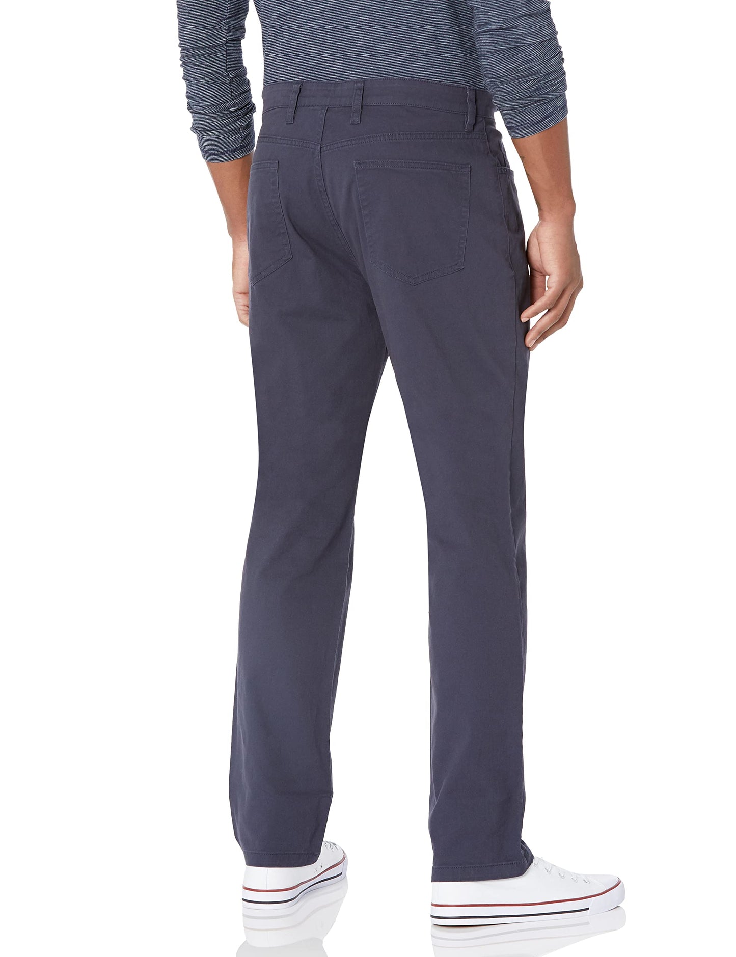 Amazon Essentials Men's Chinos, Athletic Fit, Work Pants, 5-Pocket, Comfort Stretch, Navy, 34W x 38L