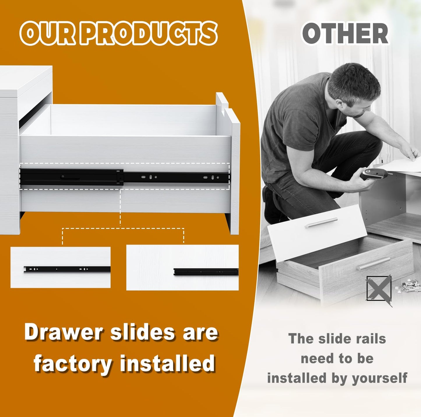 LYASIL Laundry Pedestal with Storage Drawer, Heavy Duty Washer Dryer Pedestal 28" Universal Fit Anti-Vibration Washing Machine Riser, 770 LBS Capacity (White)