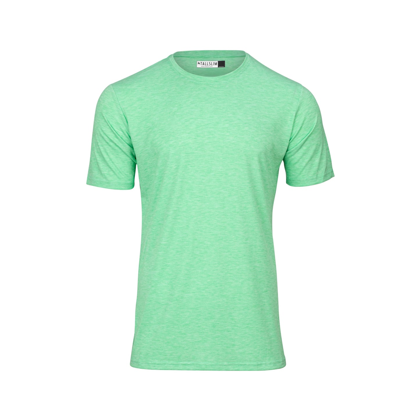 TallSlim Men's Tall Slim-Fit Short Sleeve Crewneck T-Shirt - Extra Long, Slim Fit, Preshrunk Easy Care, Green, Medium