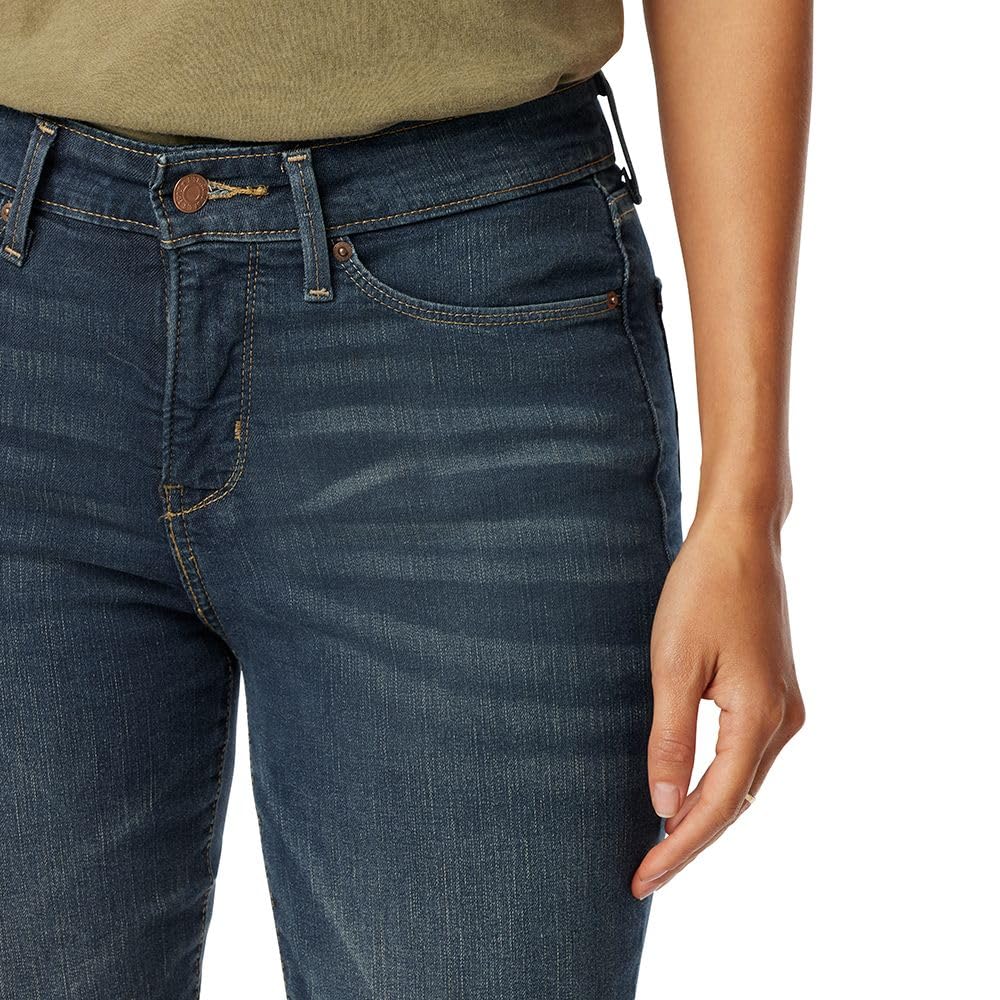 Levi Strauss Signature Gold Women's Totally Shaping Bootcut Jeans Mid-Rise Stretch Denim (Available in Plus Size), Blue Laguna, 2 Long