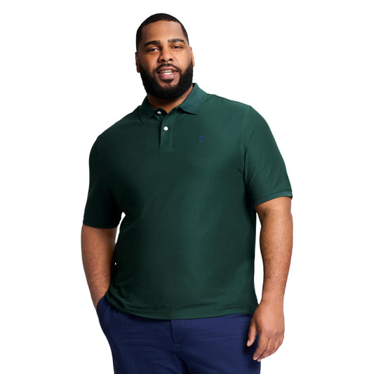 IZOD Men’s Big-and-Tall Advantage Performance Short-Sleeve Solid Polo Shirt, Wild Fern, 5X-Large