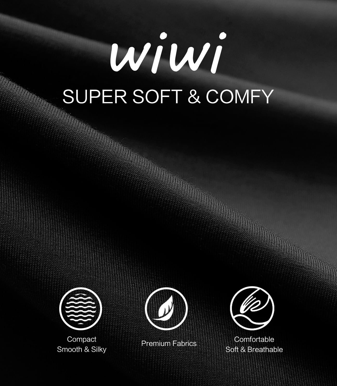 WiWi Bamboo Viscose Pajama Pants for Men Tall Sleep Bottoms Big Warm Long Pj Lightweight Lounge Sweatpants S-XXL, Black, Small
