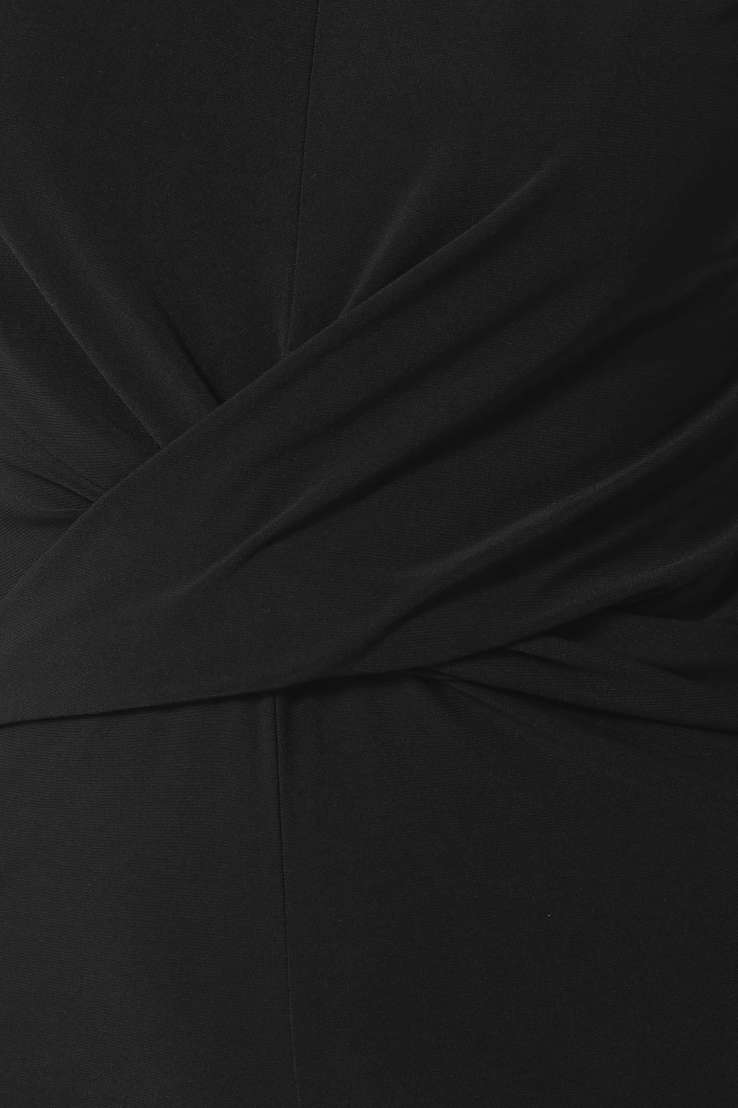 Long Tall Sally LTS Tall Twist Front Wide Leg Jumpsuit Black 18-20