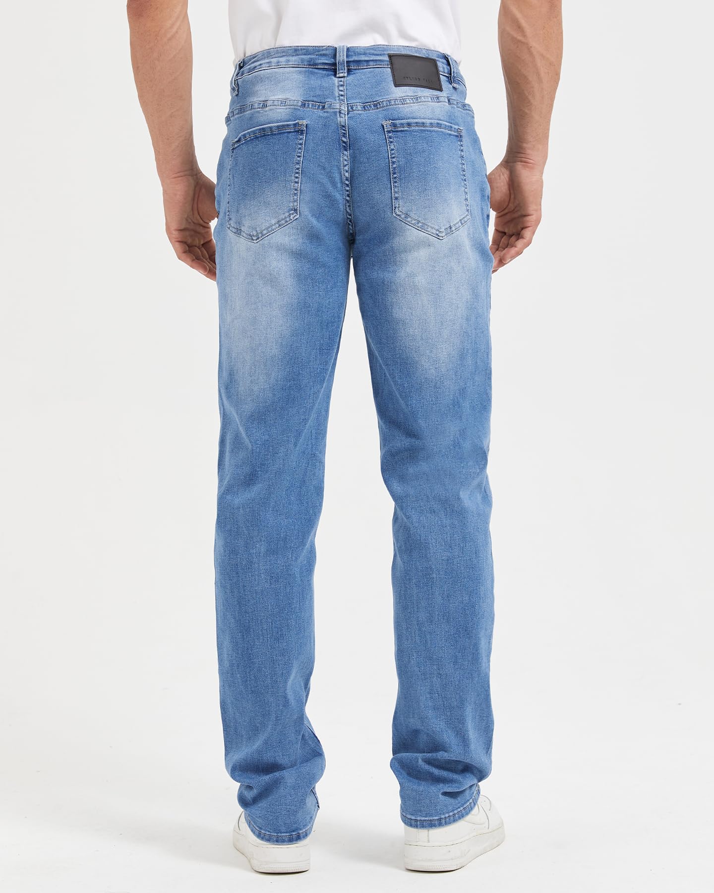 Zylioo 36,34 Inseam Tall Jeans for Men, Extra Long Slim Fit Stretch Denim, Tall Size Pants with 5 Pockets