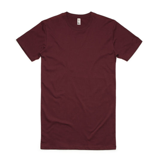 Have It Tall Men's Extra Long T Shirt Burgundy X-Large XTall