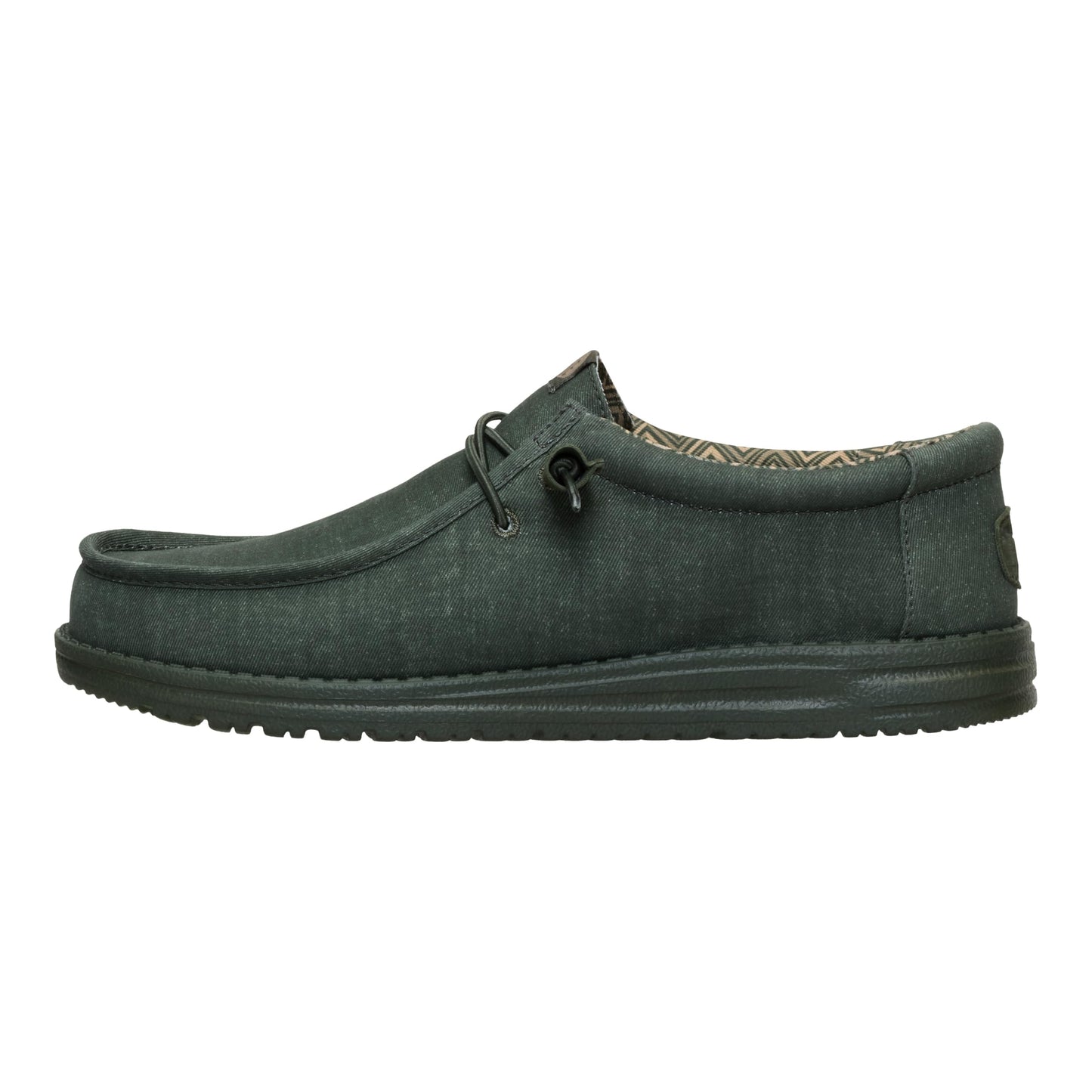 HEYDUDE Wally Stretch Canvas Deep Green Size 15, Men’s Shoes, Slip-on Loafers, Comfortable & Light-Weight