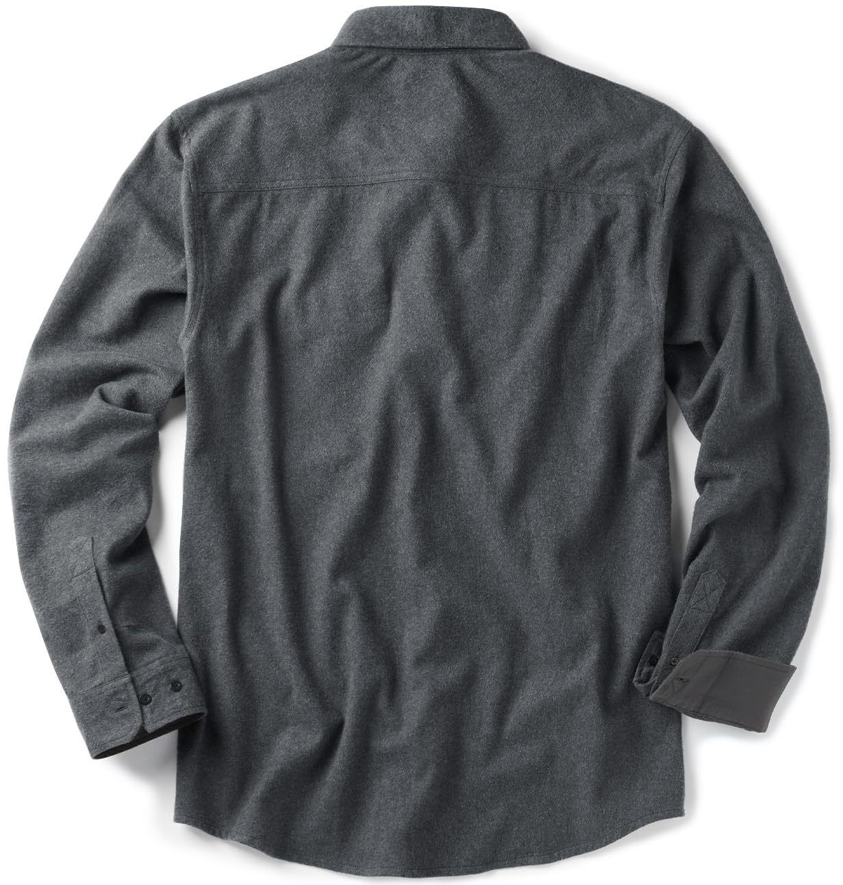 CQR Men's Flannel Button Down Shirts, Soft Cotton Plaid Long Sleeve Tactical Work Shirt, Warm Outdoor Essential with Pocket, Stealth Grey, X-Large Tall