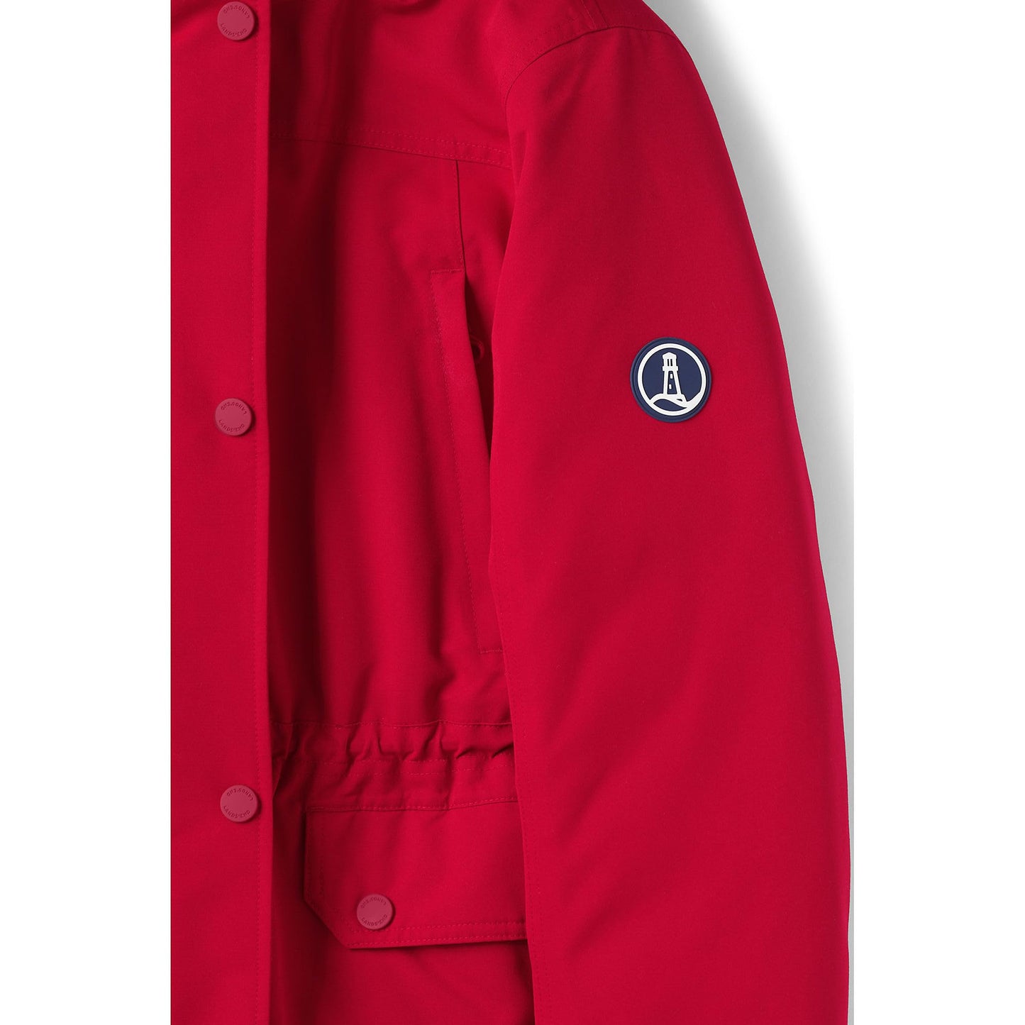 Lands' End Womens Expedition Down Parka Rich Red Tall Small