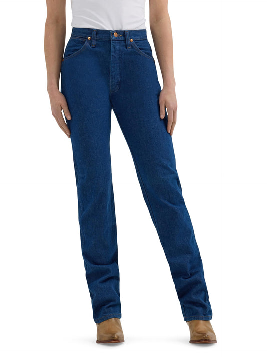 Wrangler womens Cowboy Cut High Rise Slim Fit Tapered Leg Jeans, Prewash, 13-36 US