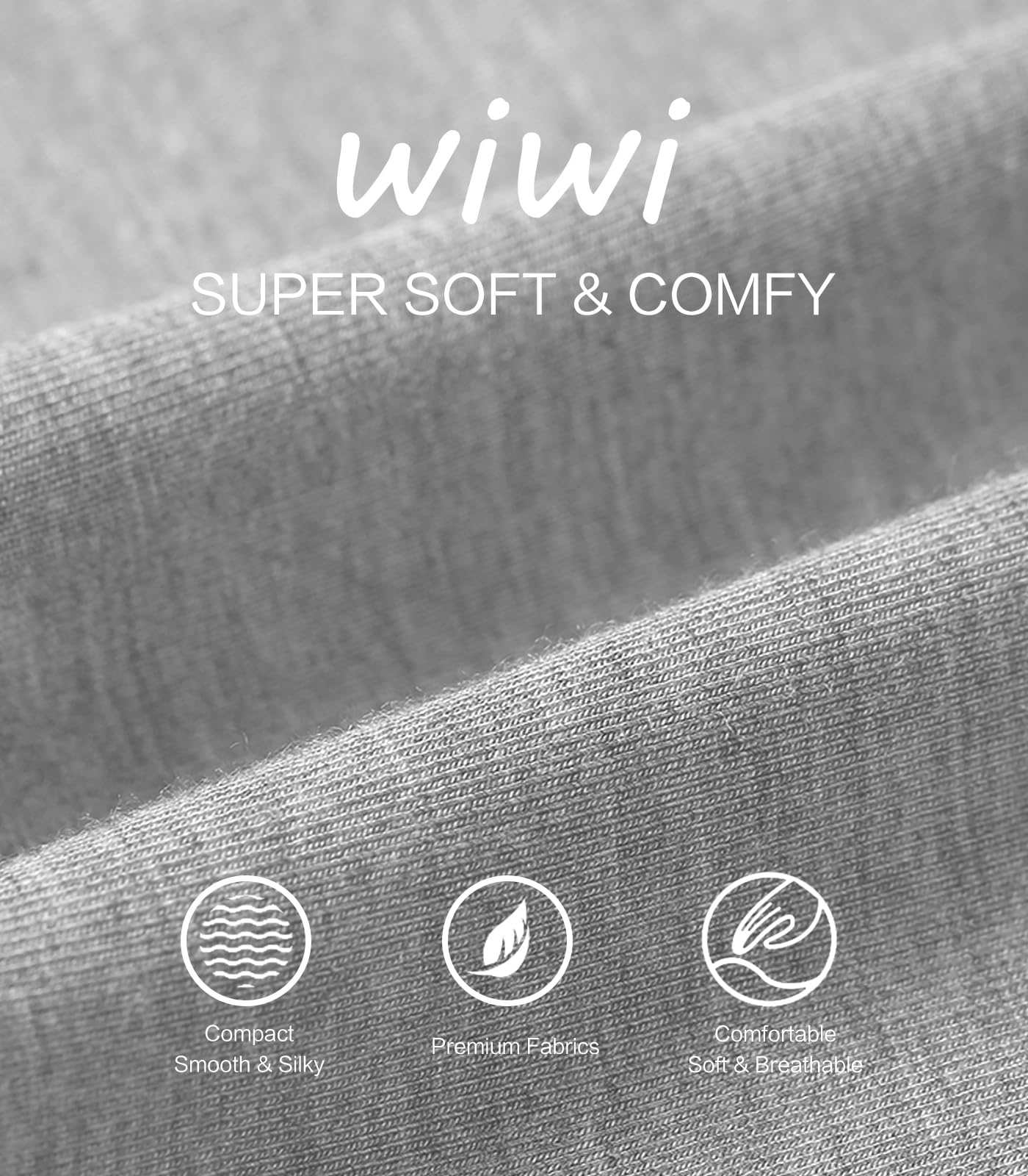 WiWi Bamboo Viscose Pajama Pants for Men Tall Sleep Bottoms Big Warm Long Pj Lightweight Lounge Sweatpants S-XXL, Light Heather Grey, Large