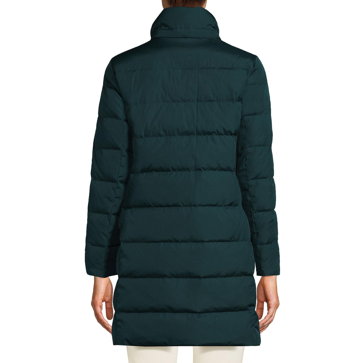 Lands' End Womens Down Winter Coat Deep Balsam Tall X-Large