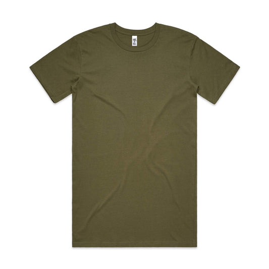 Have It Tall Men's Extra Long T Shirt Army Large XTall