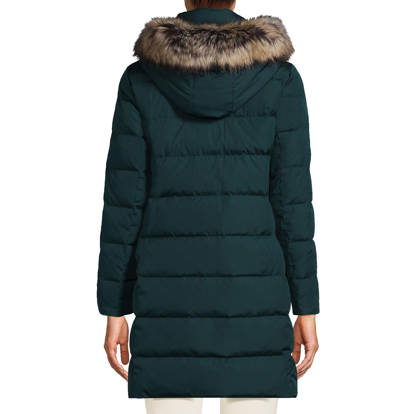 Lands' End Womens Down Winter Coat Deep Balsam Tall X-Large