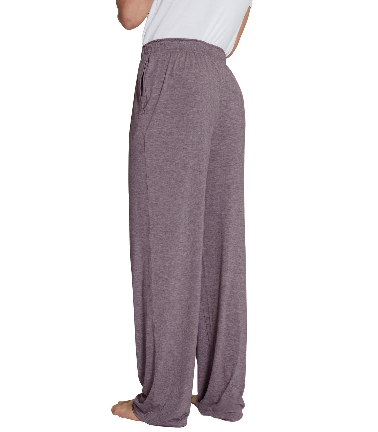WiWi Bamboo Viscose Pajama Pants for Men Tall Sleep Bottoms Big Warm Long Pj Lightweight Lounge Sweatpants S-XXL, Misty Grey, Small