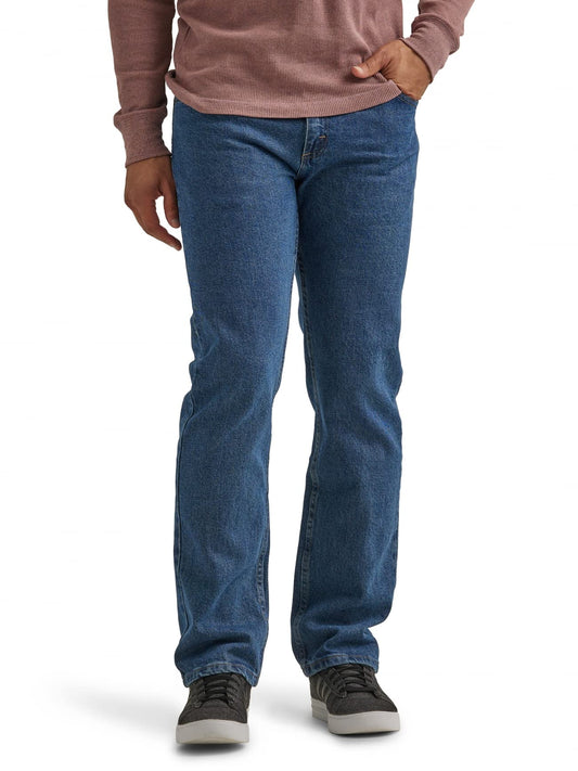 Wrangler Authentics Men's Classic 5-Pocket Regular Fit Jean, Dark Stonewash Flex, 36W X 36L