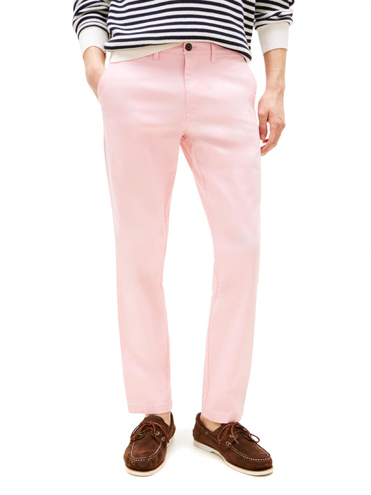 Tommy Hilfiger Men's Chino Pants Stretch Slim-Fit, Pink Shade 38x36