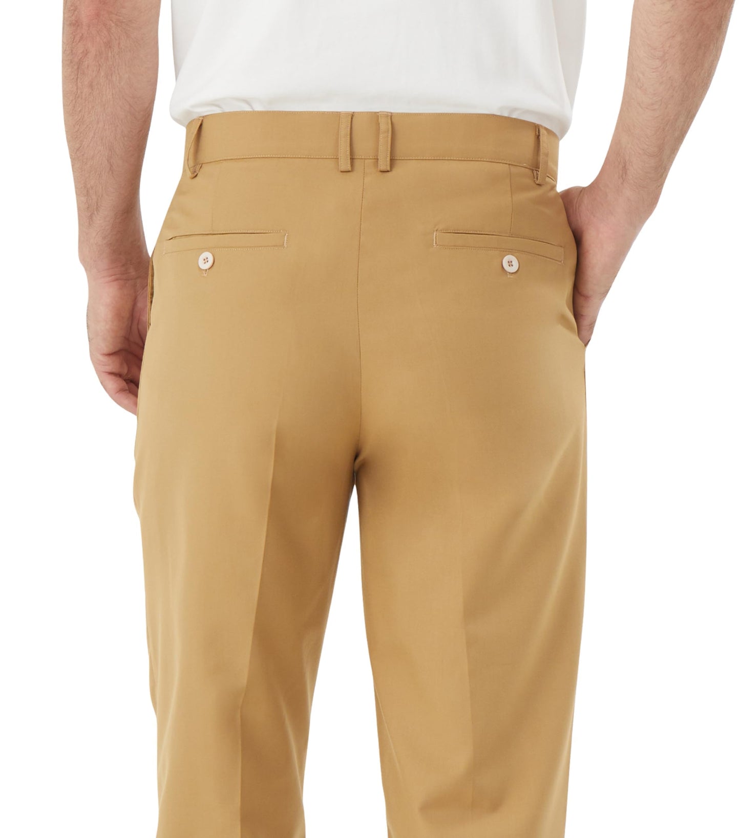 Men's Tall Classic Fit Flex Flat Front Dress Pants Formal Pants for Business & Office Khaki