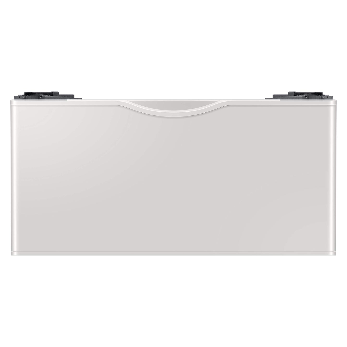 SAMSUNG 27-Inch Washer Dryer Pedestal Stand w/ Pull Out Laundry Storage Drawer, Stainless Steel, WE402NE/A3, 28.1"D x 27"W x 14.2"H, Ivory