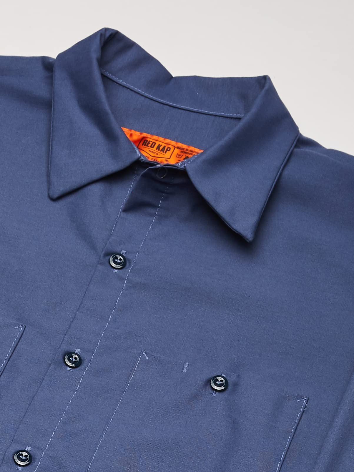 Mens Ls Post Blue Poplin Work Shirt,XL,XTall