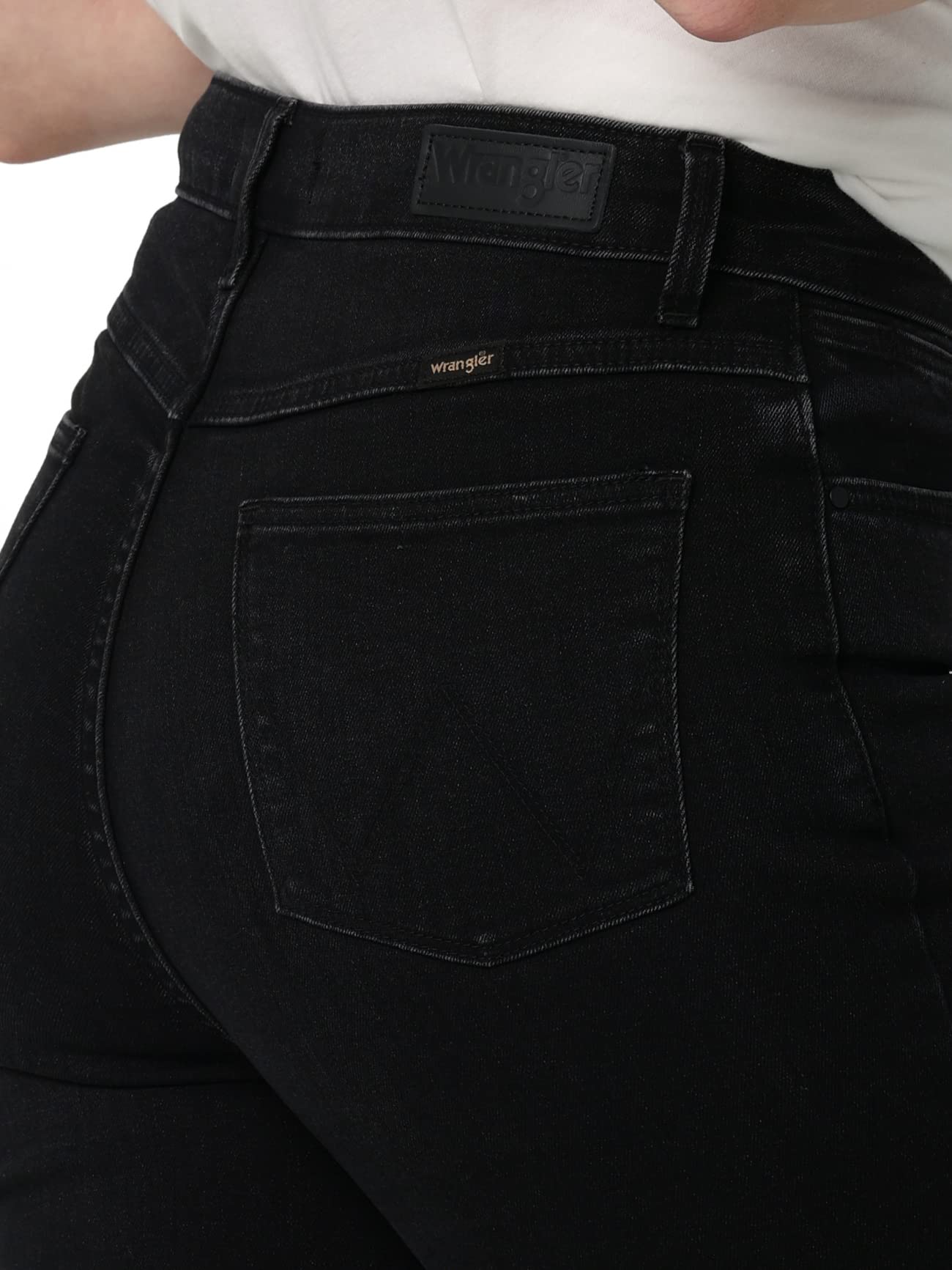 WranglerwomensHigh Rise Bold Boot Jean Black Wash