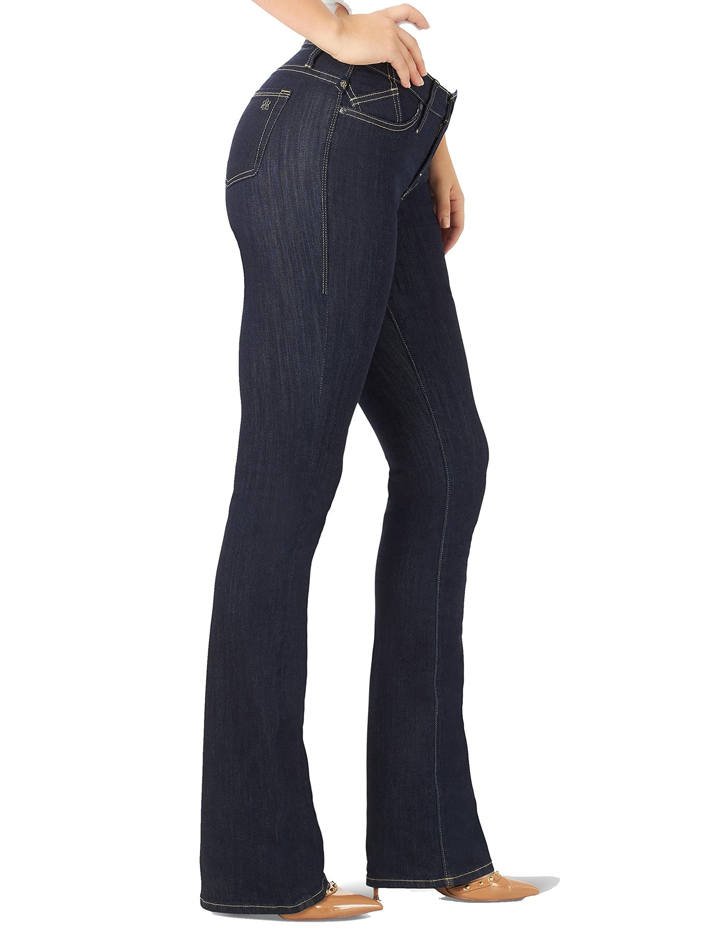 Rock & Republic Women's Kasandra Mid Rise Bootcut Jeans, Stat, 12 Long US