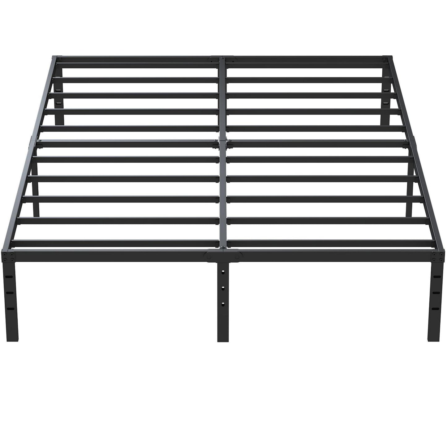Maenizi California King Bed Frames No Box Spring Needed, 14 Inch Heavy Duty Metal Platform Support Up to 3000 lbs with Steel Slat, Easy Assembly, Noise Free, Black