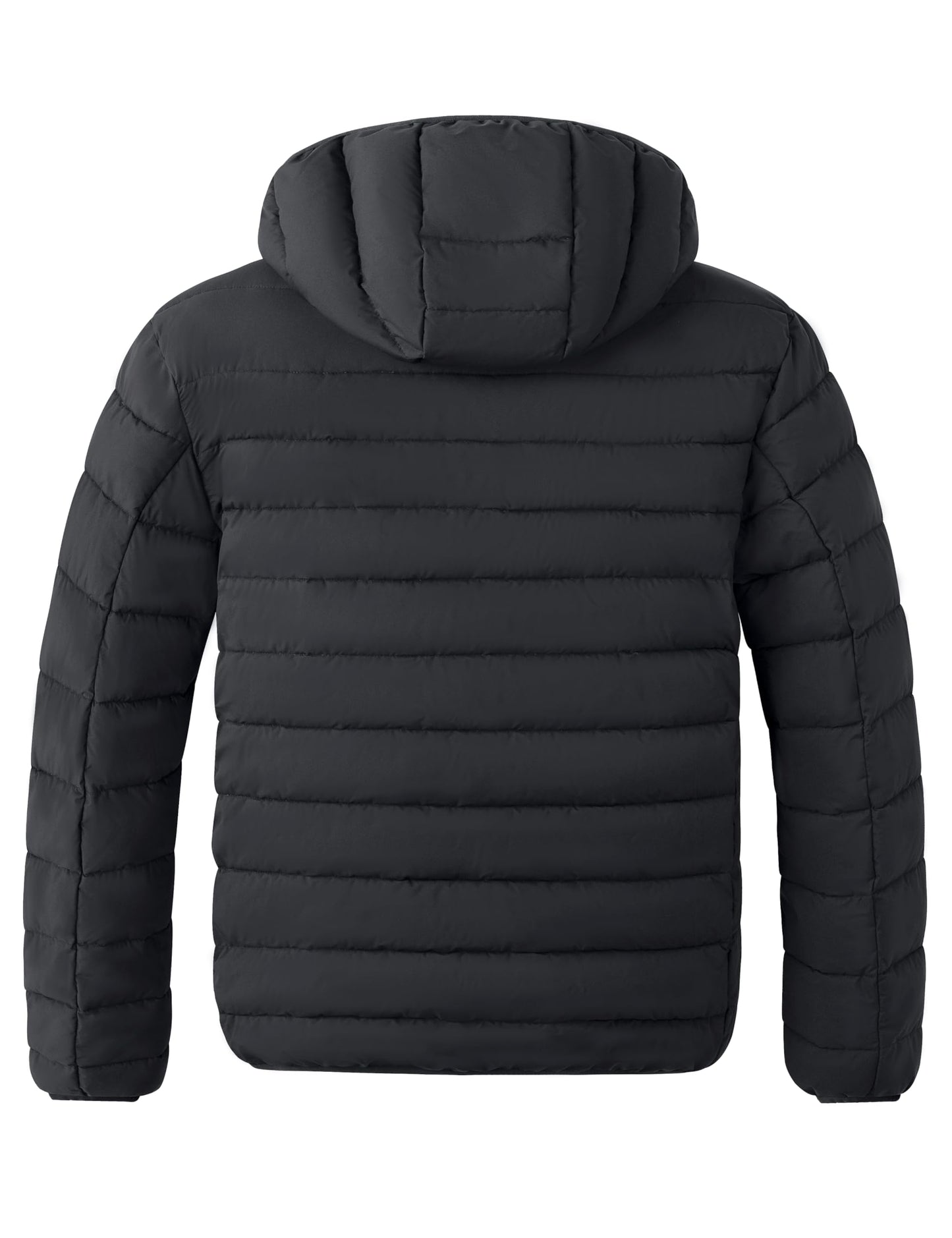 wantdo Men's Big and Tall Winter Jackets Waterproof Windproof Bubble Coat Dark Grey X-Large Tall