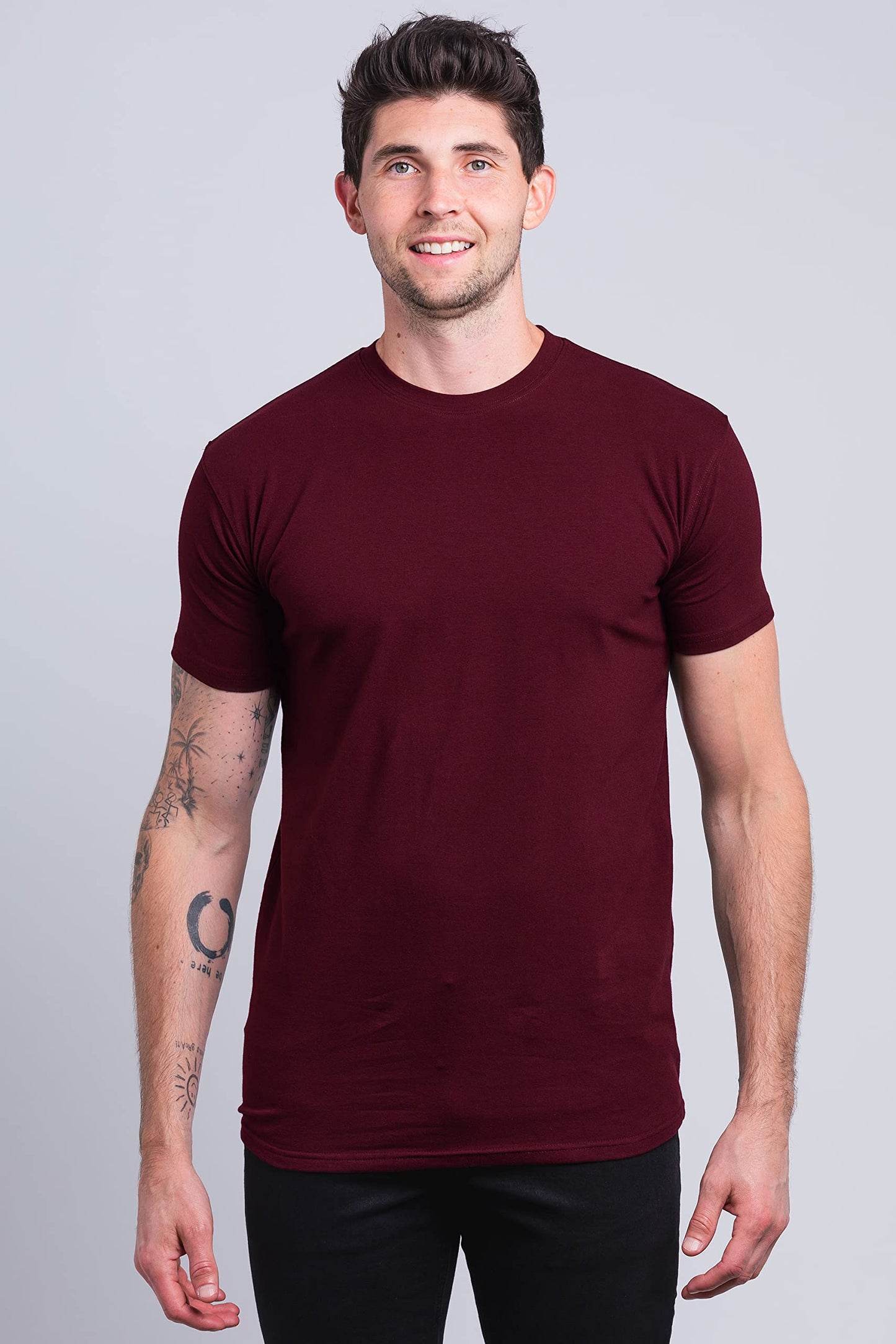 Have It Tall Men's Premium Ringspun Cotton T Shirt 3-Pack BlackBlackBlack Large Tall