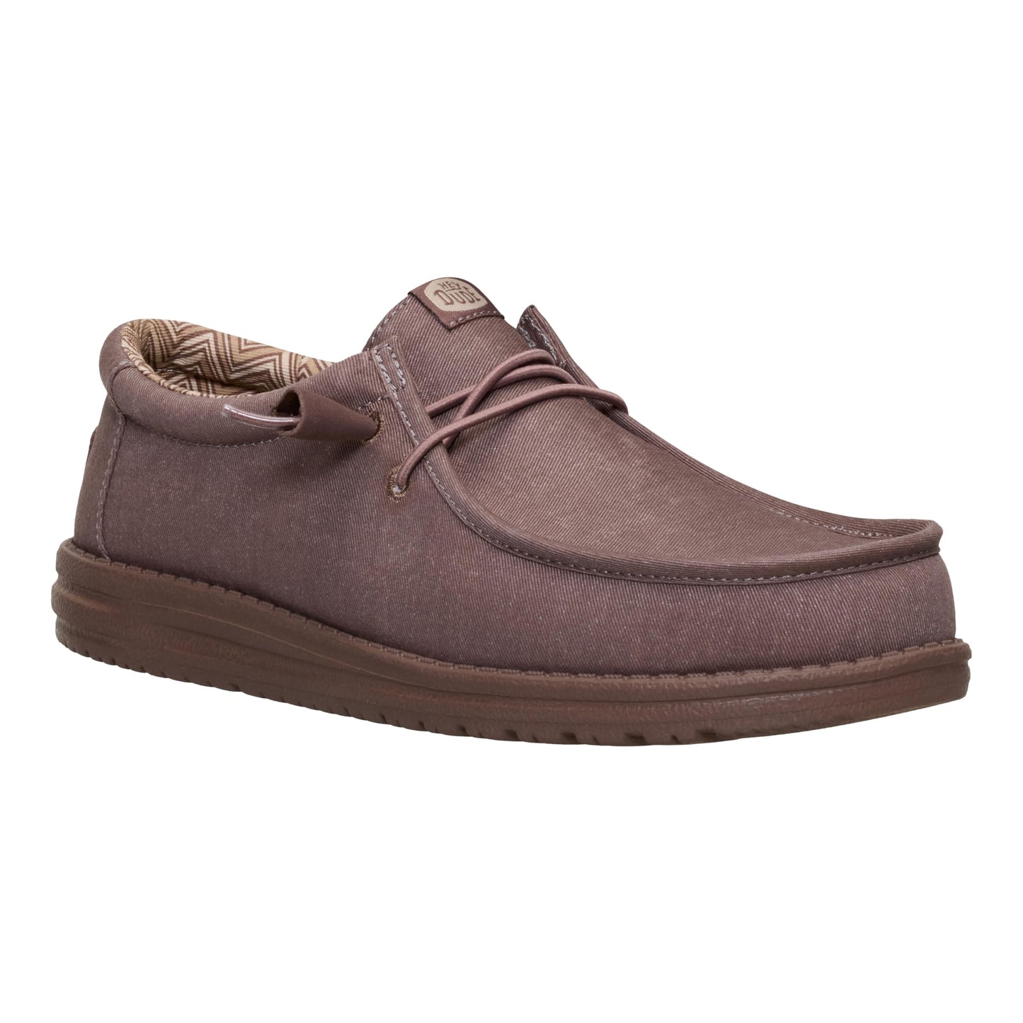 HEYDUDE Wally Stretch Canvas Deep Taupe Size 14, Men’s Shoes, Slip-on Loafers, Comfortable & Light-Weight