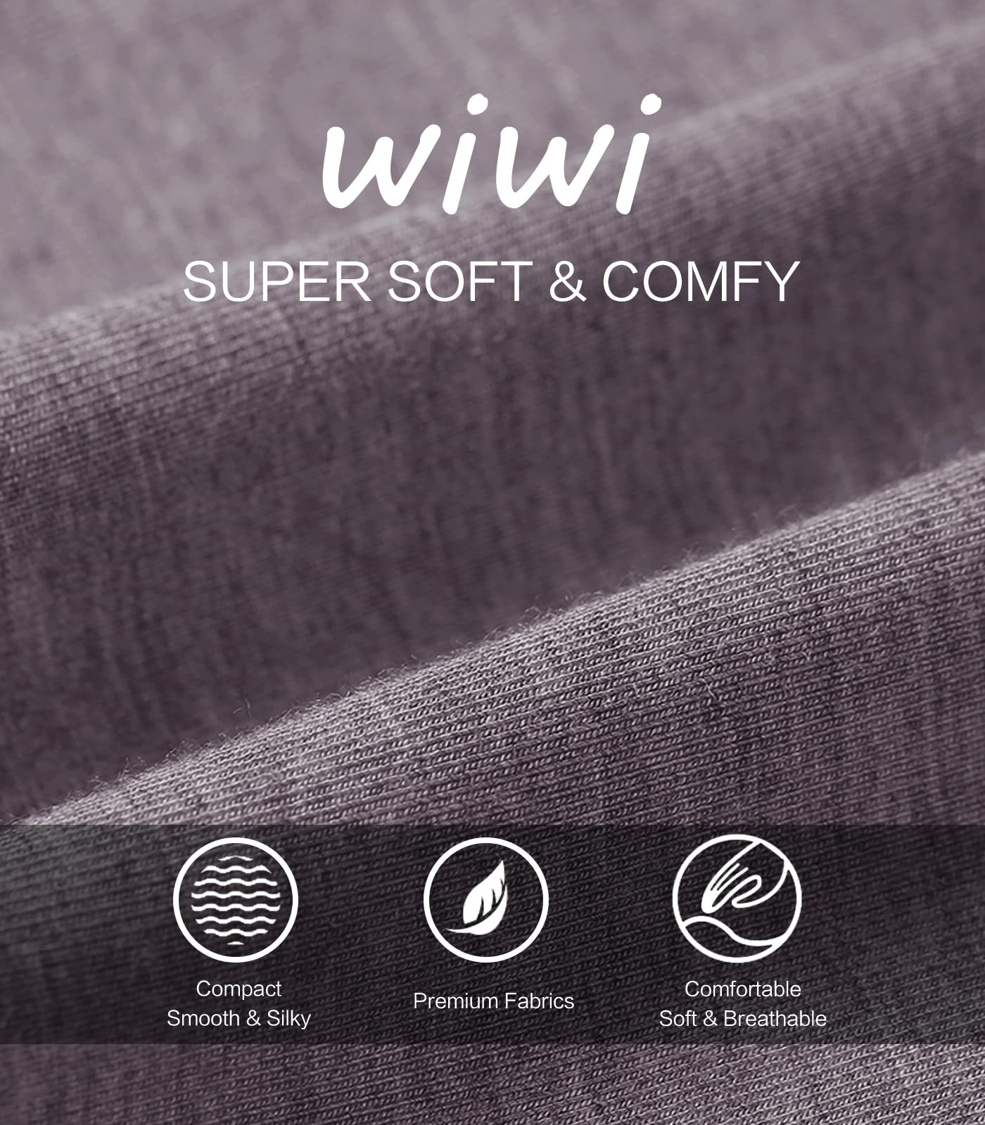 WiWi Bamboo Viscose Pajama Pants for Men Tall Sleep Bottoms Big Warm Long Pj Lightweight Lounge Sweatpants S-XXL, Misty Grey, Small