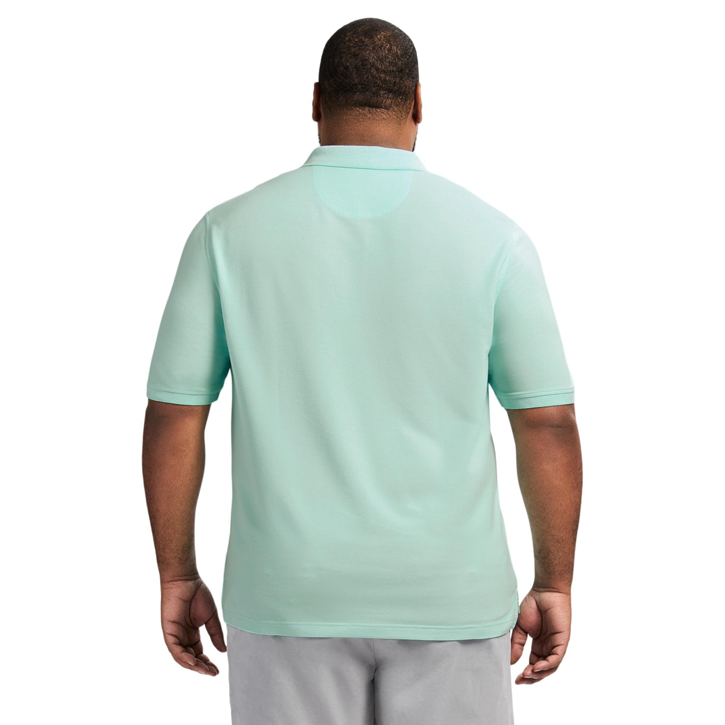 IZOD Men's Big and Tall Advantage Performance Short Sleeve Polo Shirt, Beryl Green, 5X-Large Tall