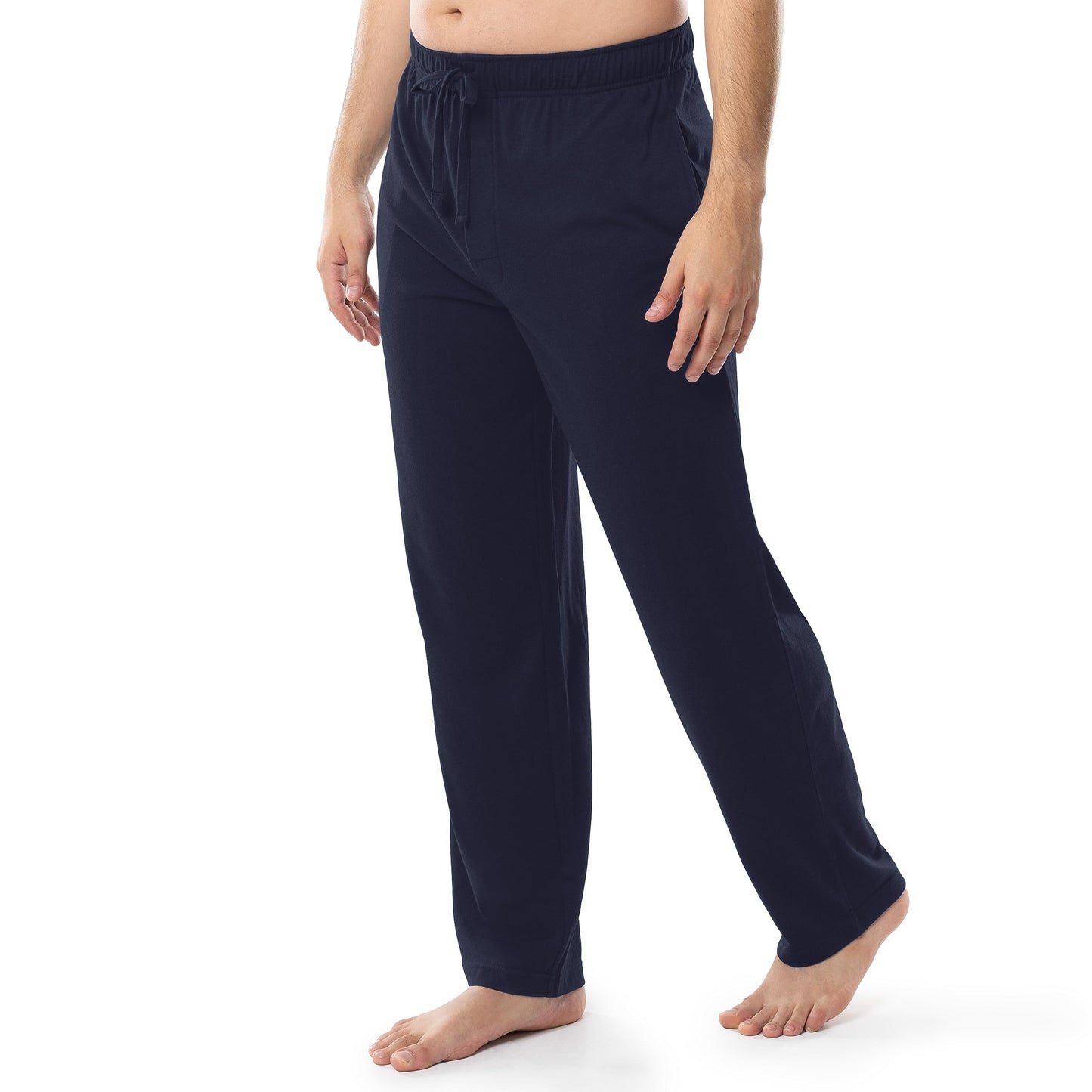 IZOD Men's Jersey Knit Sleep Pant, Navy, X-Large Tall