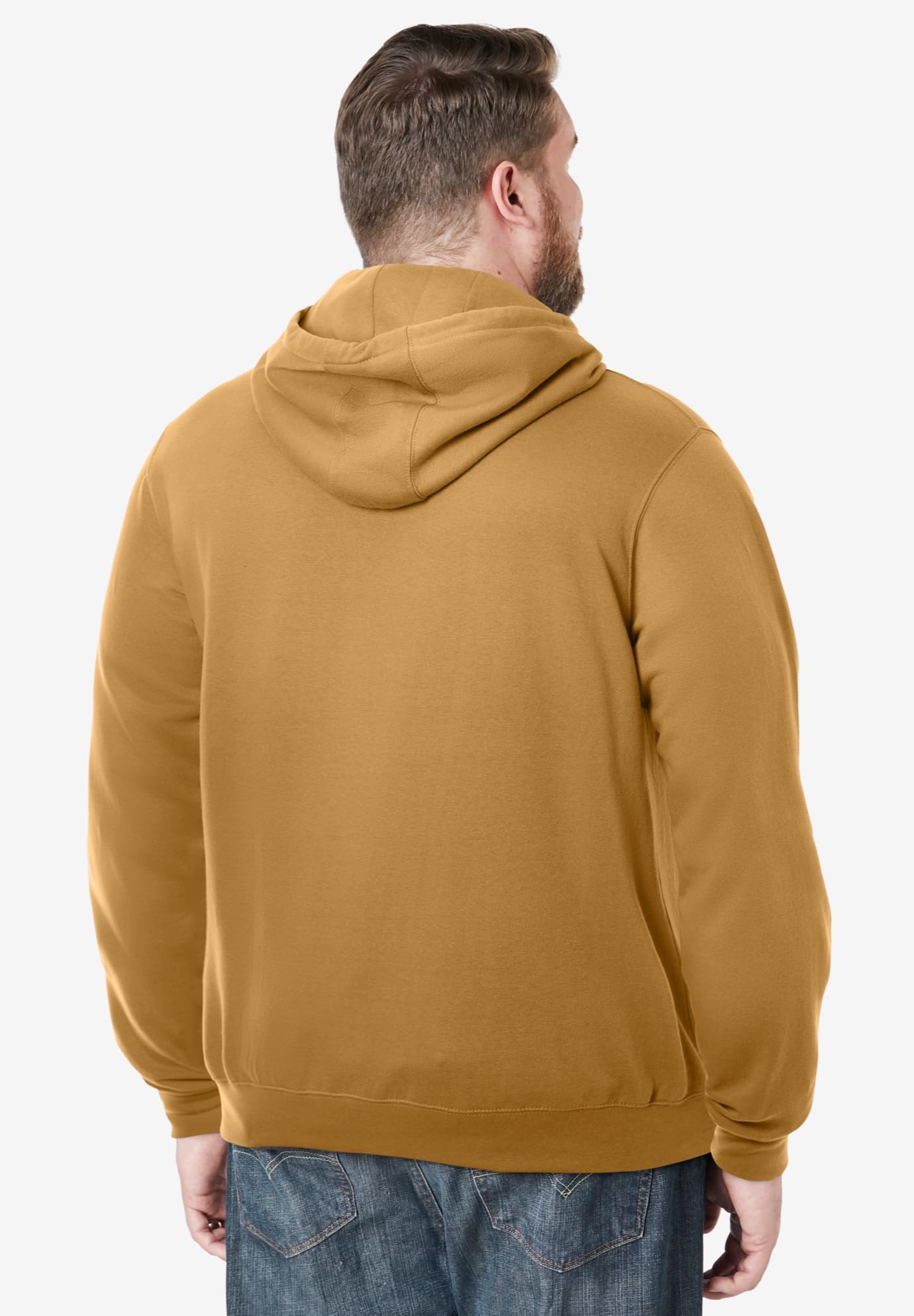 KingSize Men's Big & Tall Fleece Pullover Hoodie - 5XL, Wood