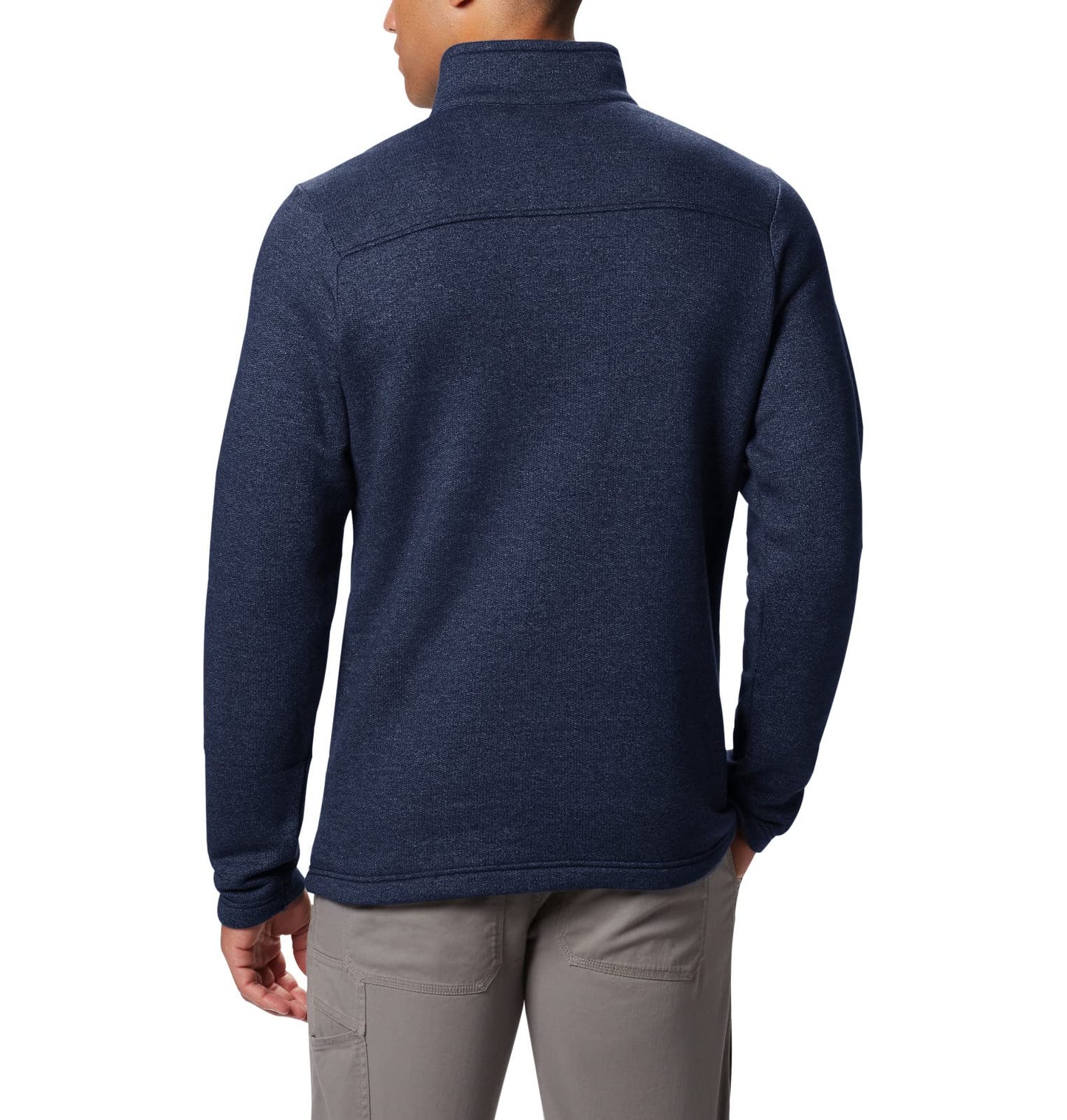 Columbia Men's Great Hart Mountain III Half Zip, Collegiate Navy Heather, Large Tall