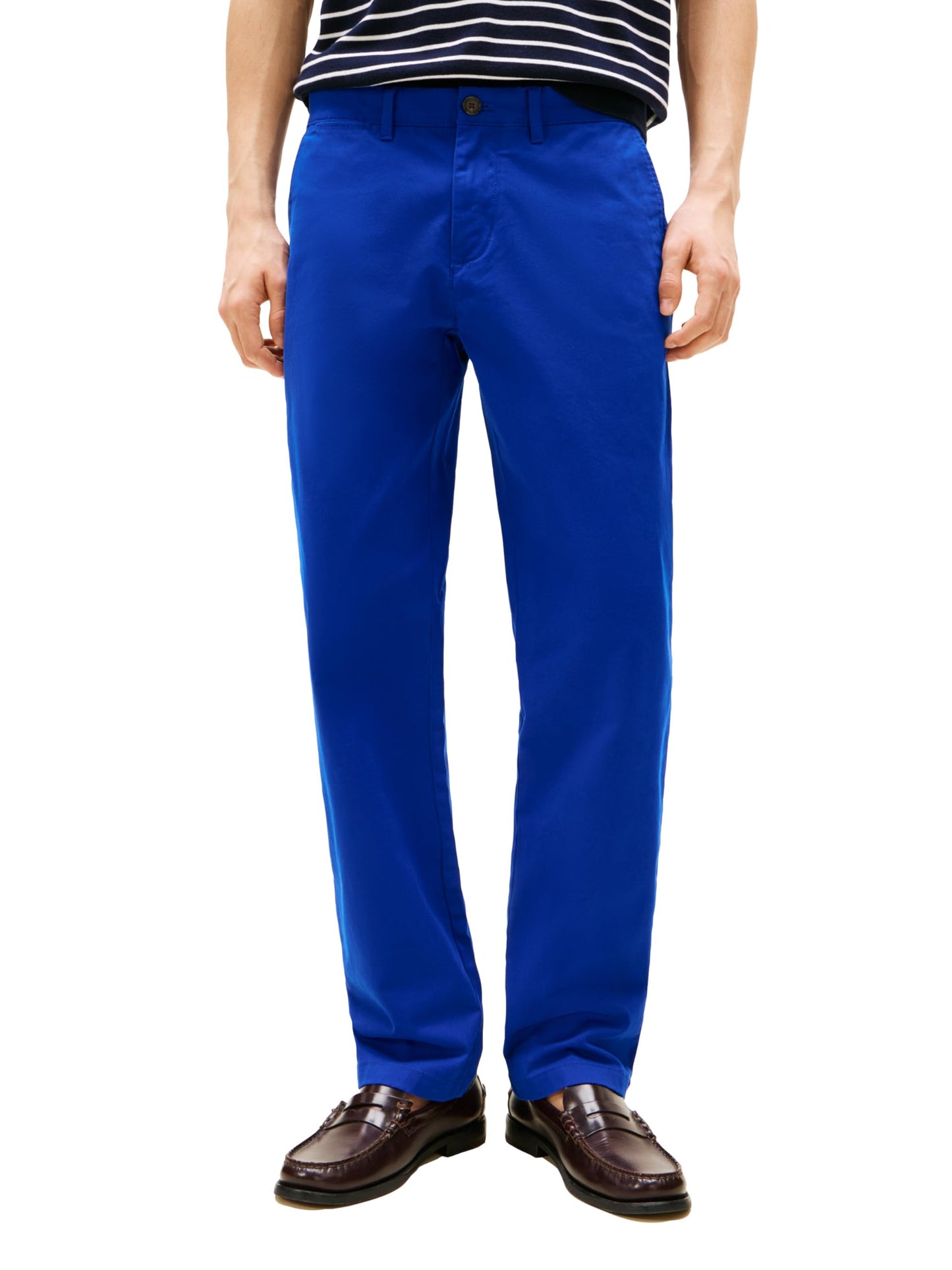 Tommy Hilfiger Men's Chino Pants Stretch Slim-Fit, Wedge Blue 36x36