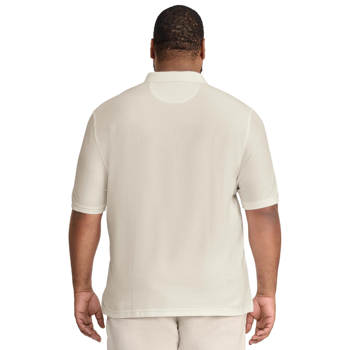 IZOD Men's Big and Tall Advantage Performance Short Sleeve Polo Shirt, Rock Heather, XX-Large Tall