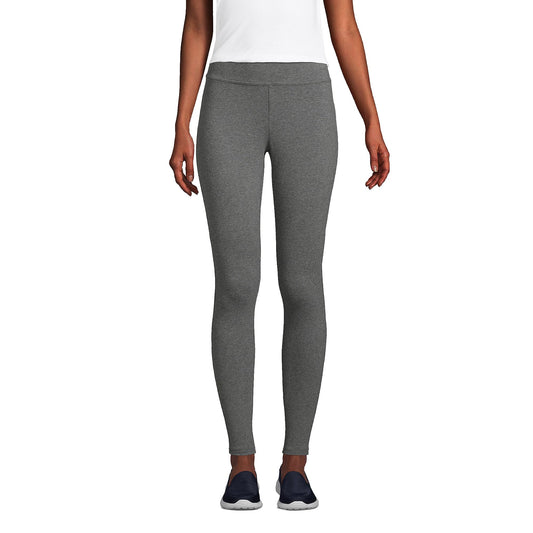 Lands' End Womens Starfish Leggings Charcoal Heather Tall X-Large