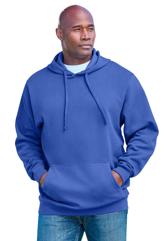 KingSize Men's Big & Tall Fleece Pullover Hoodie - 7XL, Royal Blue